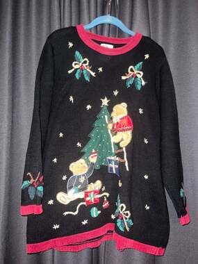 Ugly Christmas Sweater Xmas Size Medium Vintage